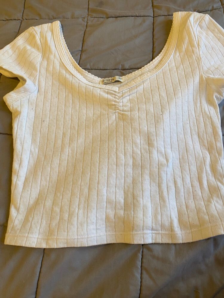 White Cotton On Crop Top