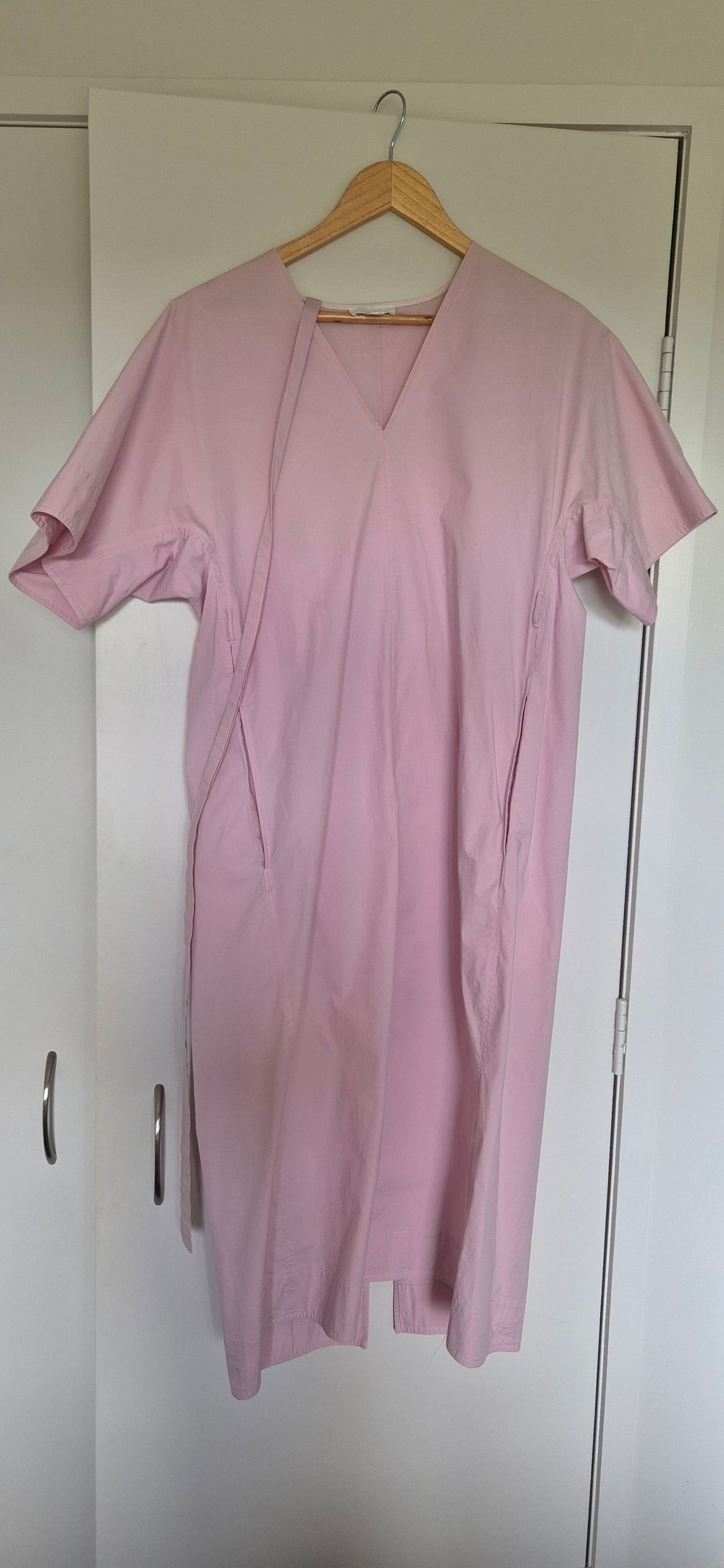 cos pink shirt dress Cos Pleated Shirt Dress In Pink