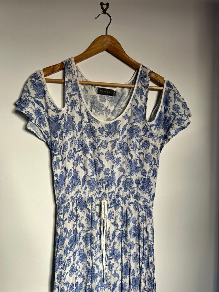 Mirrou Blue Floral Dress