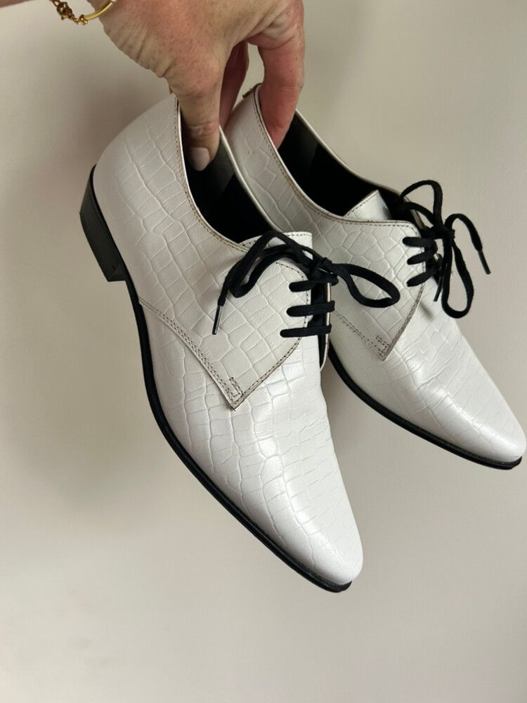 Country Road White Lace Ups