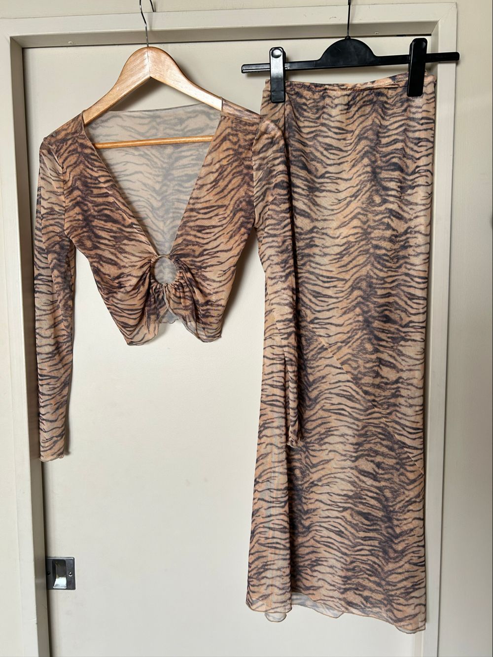 Jagger & Stone Brown Tiger Print Matching Set