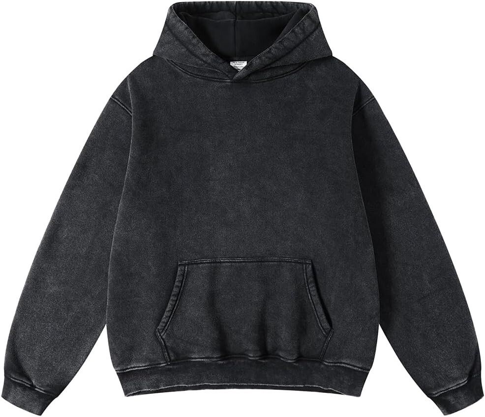 Womens Oversized Acid Wash Hoodie