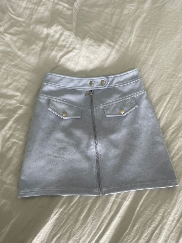 Purple High rise Mini Skirt