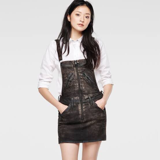 Raw Overall Dress