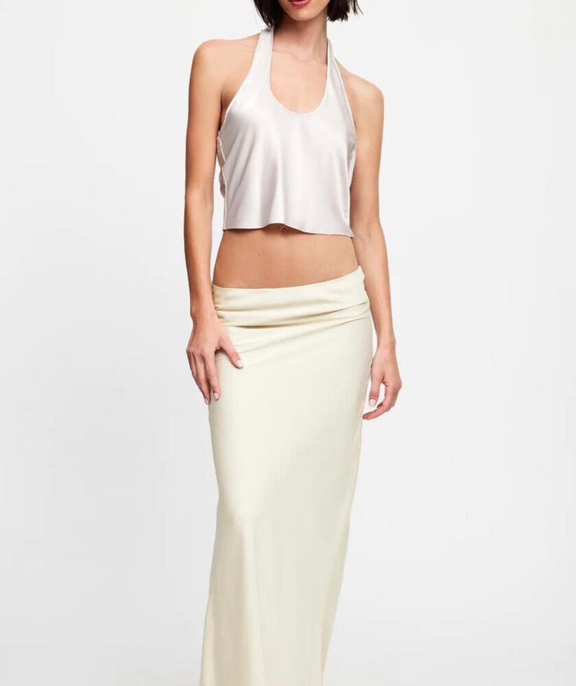 Roxy Halter Top - Egg Shell