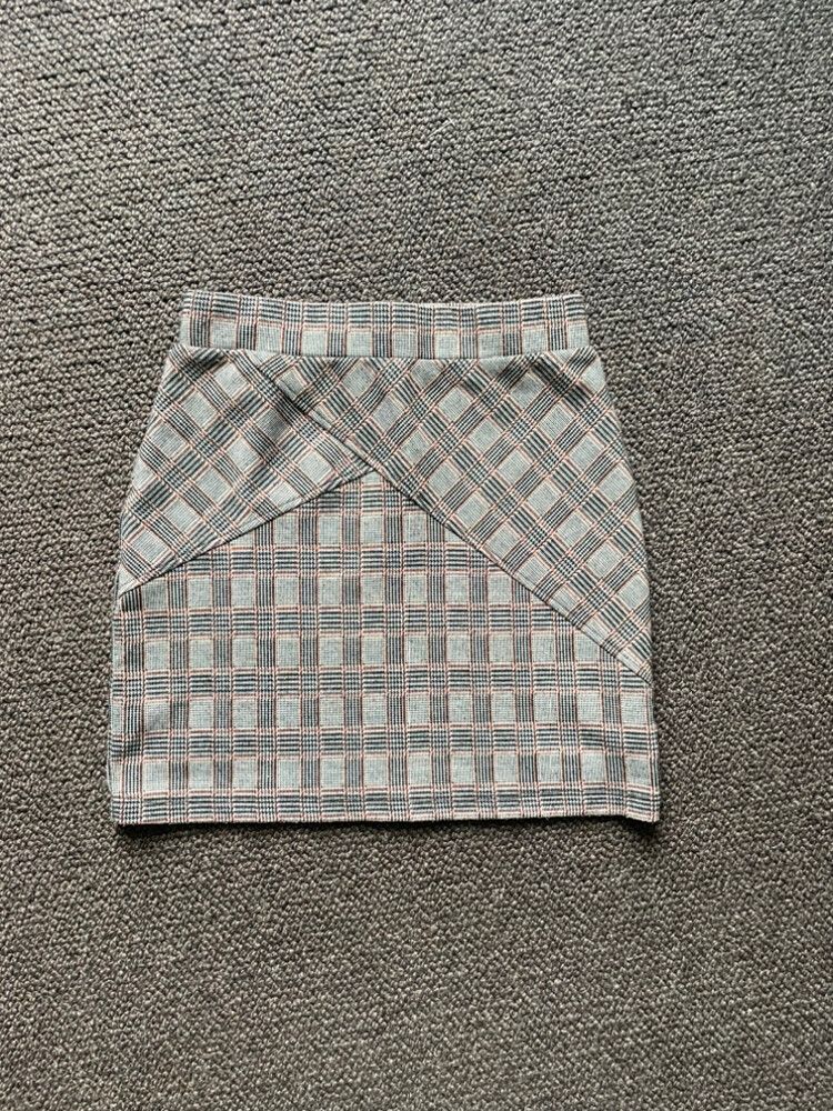 High waist Tartan Mini Skirt