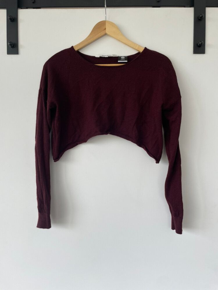 Merino Cropped Long sleeve Top