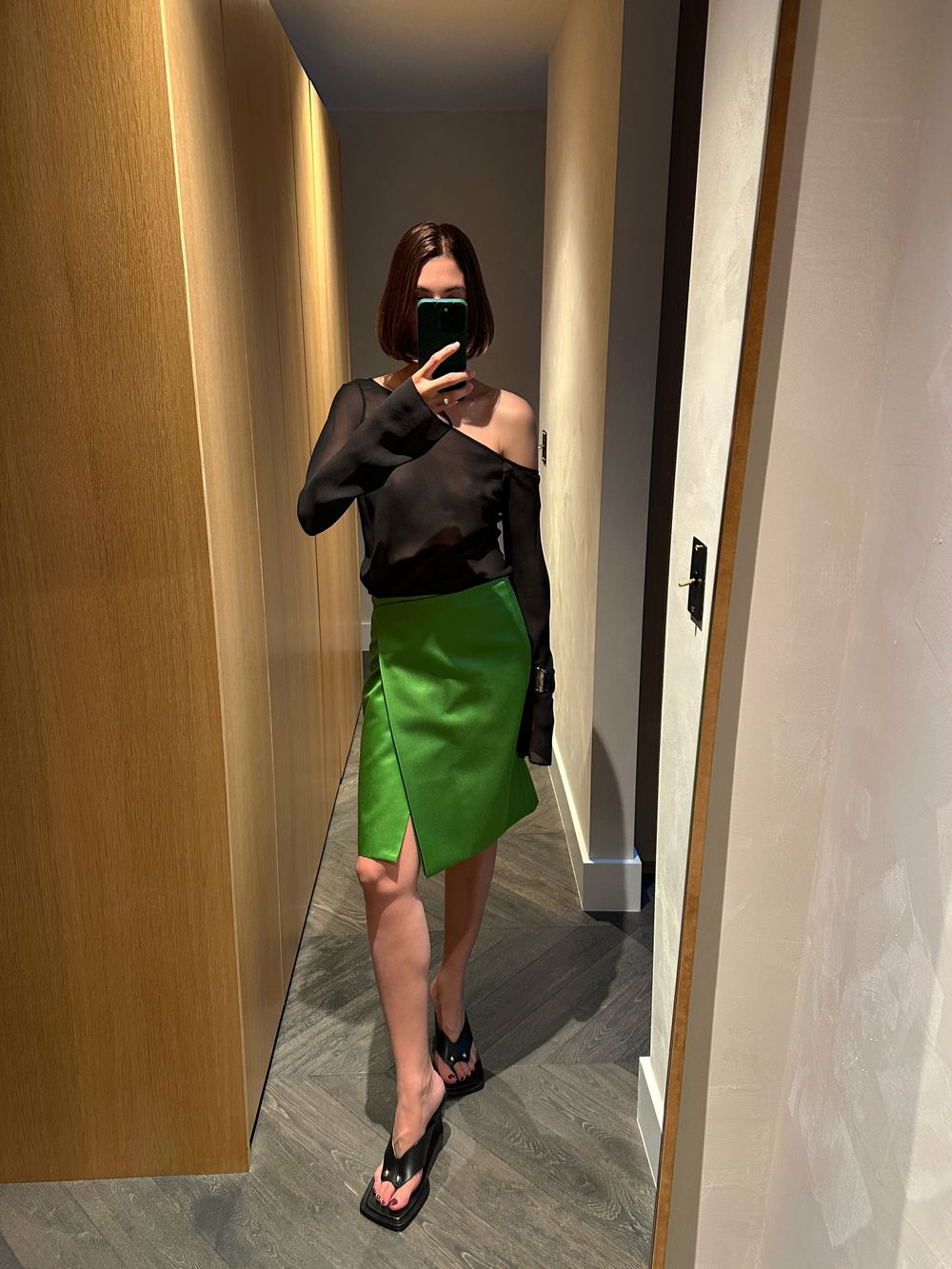 Venroy Wrap Silk Wrap Skirt