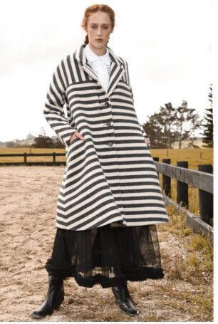 Trelise Cooper Striped Side by Side Coat