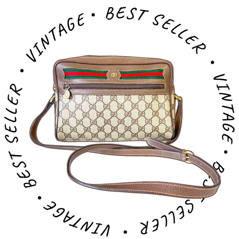 Authentic Gucci Ophidia GG web Sherry Line Crossbody Bag|Messager Bag| Vintage|Cleaned and Conditioned| Pre-Owned