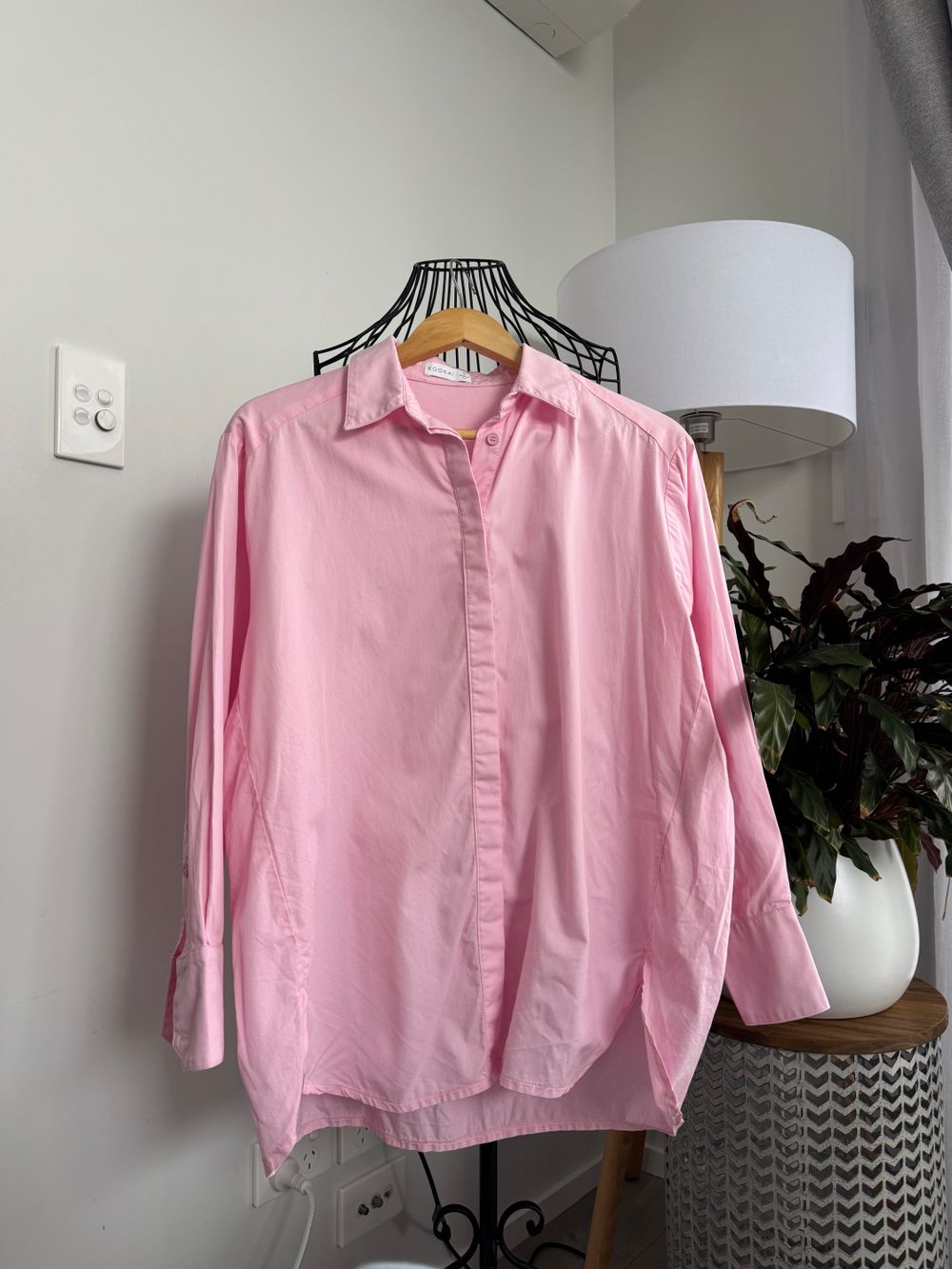 Oversized Kookai Parfait Pink Shirt