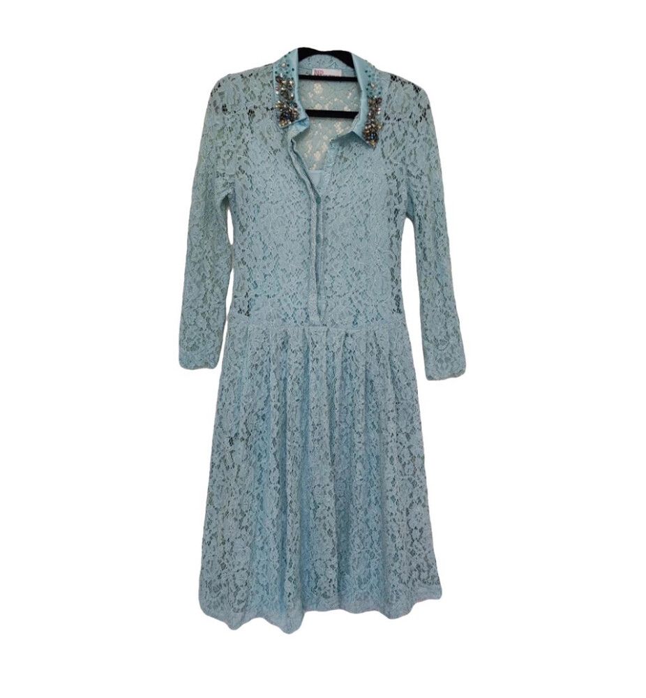 Authenticated Red Valentino Lace Dress with Slip Lining