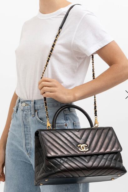 NEW✨Receipt✅Coco Top Handle Bag-full Set✨Box Dustbag✨AUTHENTICATED