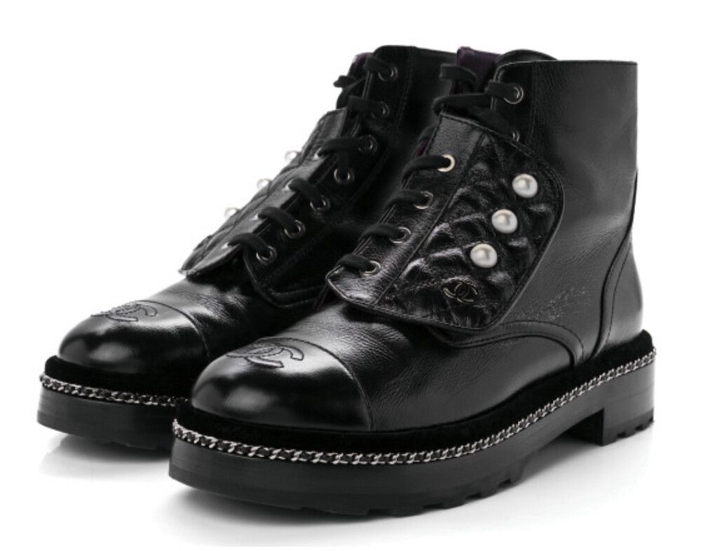 Authentic Chanel Leather Boots✨Made In Italy ✅