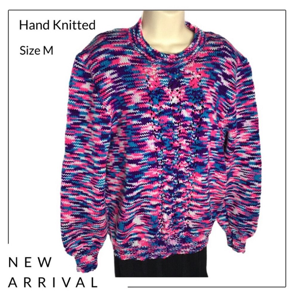 New Hand Knitted Crew Neck Jumper