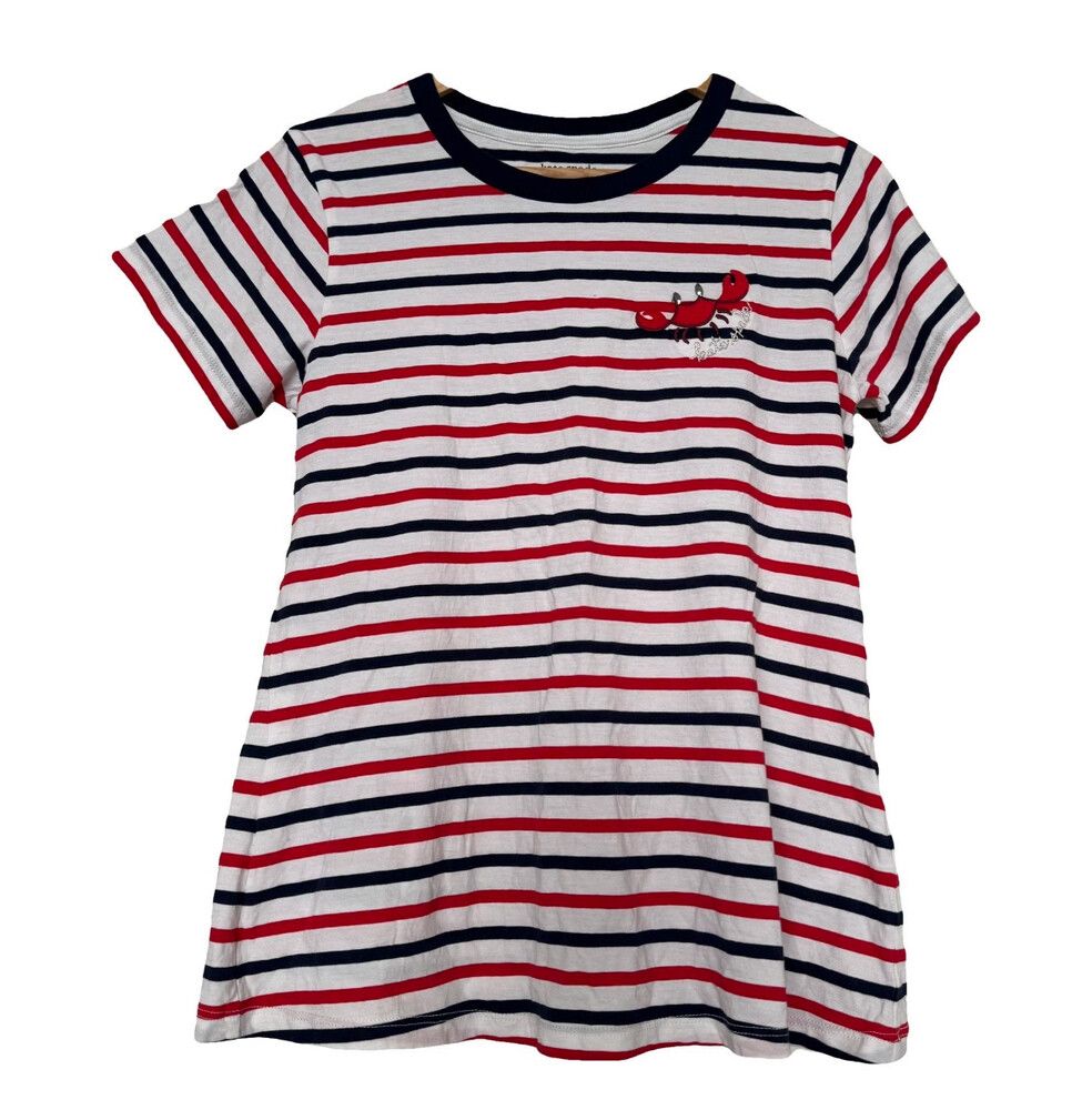 New Kate Spade logo Red White Striped T-Shirt ❣️