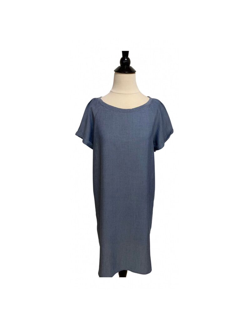 French Designer Sessun Blue Dress