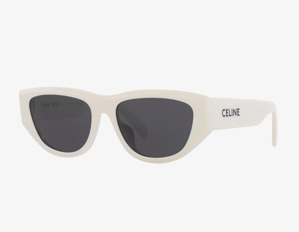 Authentic ✅Receipt ✅Celine White Sunglasses & CASE with STRAP 💖