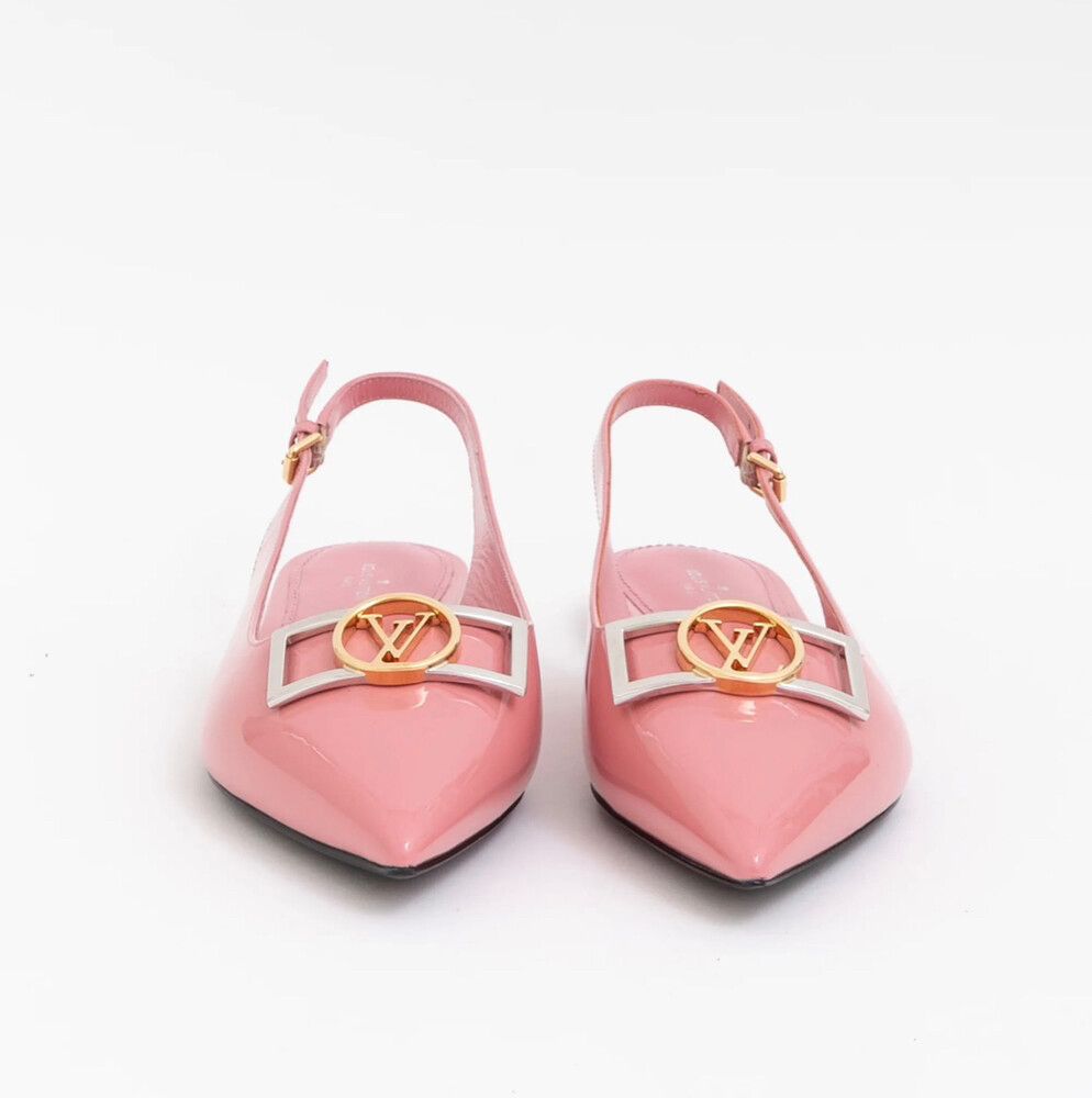 Authenticity Certificate✅NEW Louis Vuitton Pink Slingback Heels