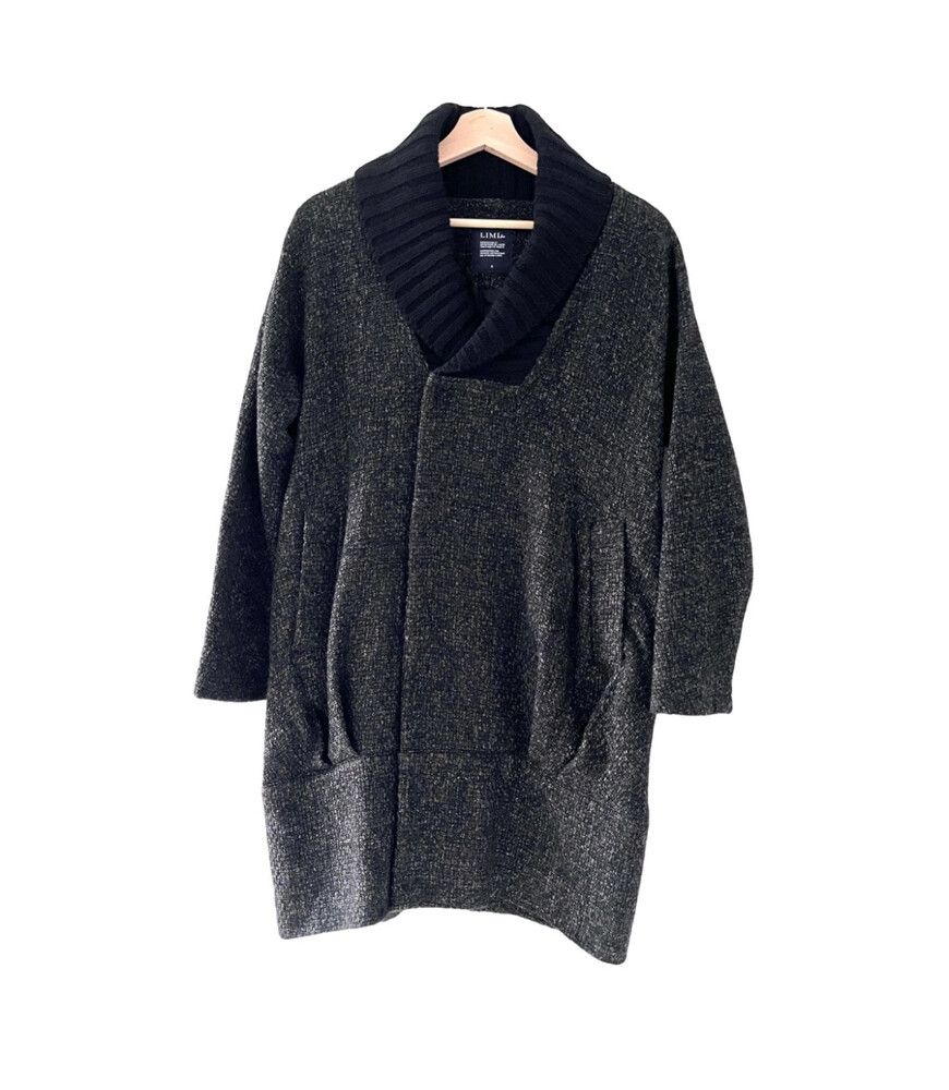 Tweed Wool Coat Cardigan -Japanese Designer Quality Made In Japan