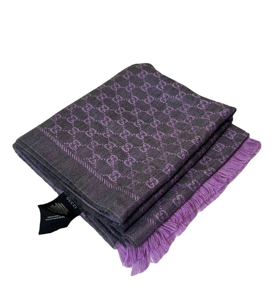 Authentic Gucci GG Supreme Jacquard Scarf - wrap - Stole - Authentication Tag ✅