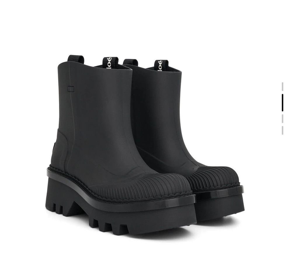 CHLOE Raina Rain Boot in Black