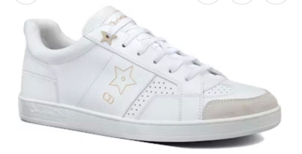 Authenticated original price $1400 Dior Star Leather Low sneakers 38 EU