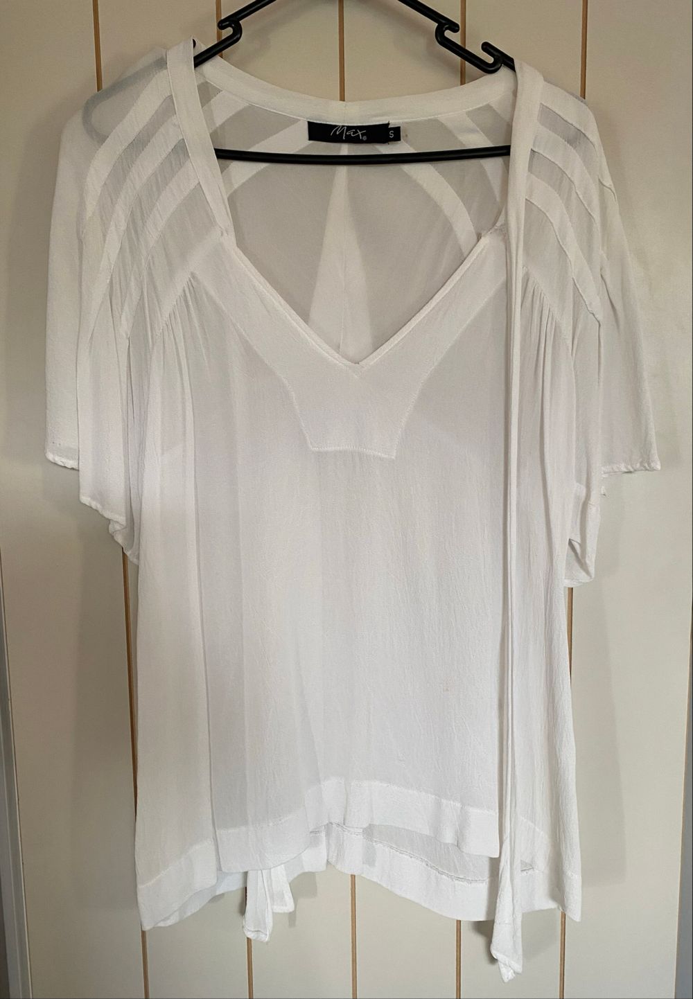 MAX White Sheer Top