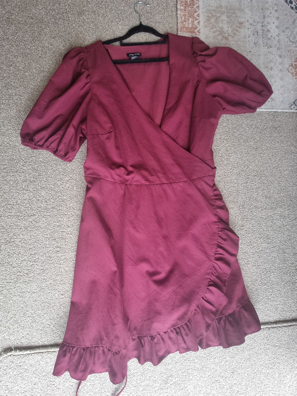 City Chic Wrap Dress (S)