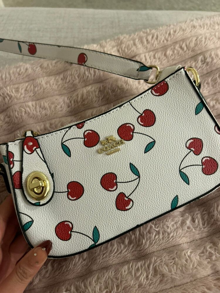 Cherry print bag