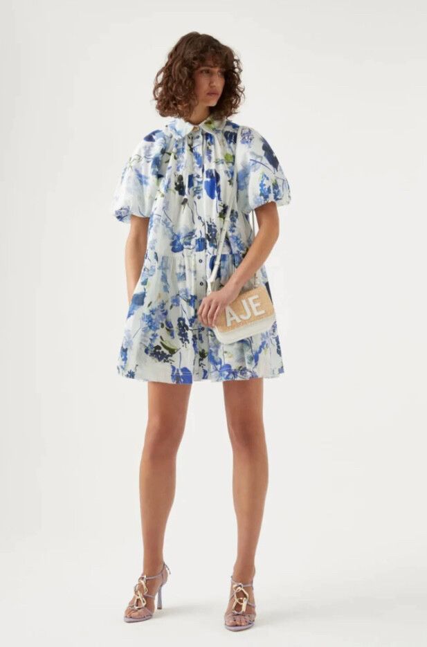 Aje - Aje - Pablo Smock Mini Dress on Designer Wardrobe Aje - Aje - Pablo Smock Mini Dress on Designer Wardrobe