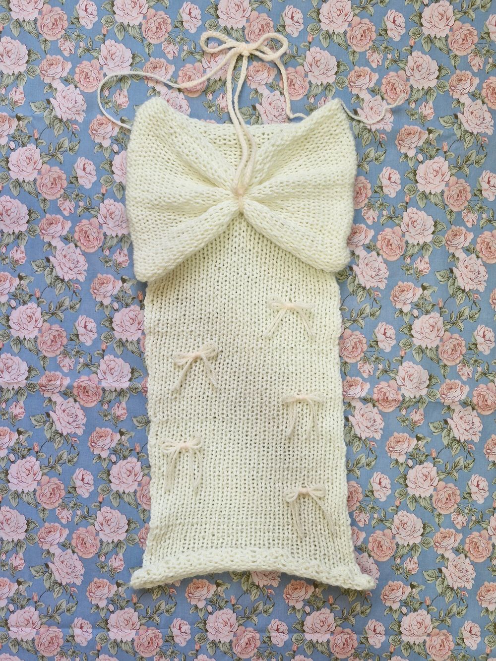 Knit Bow Tube Top