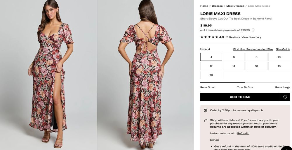 Showpo Lorie Maxi Dress