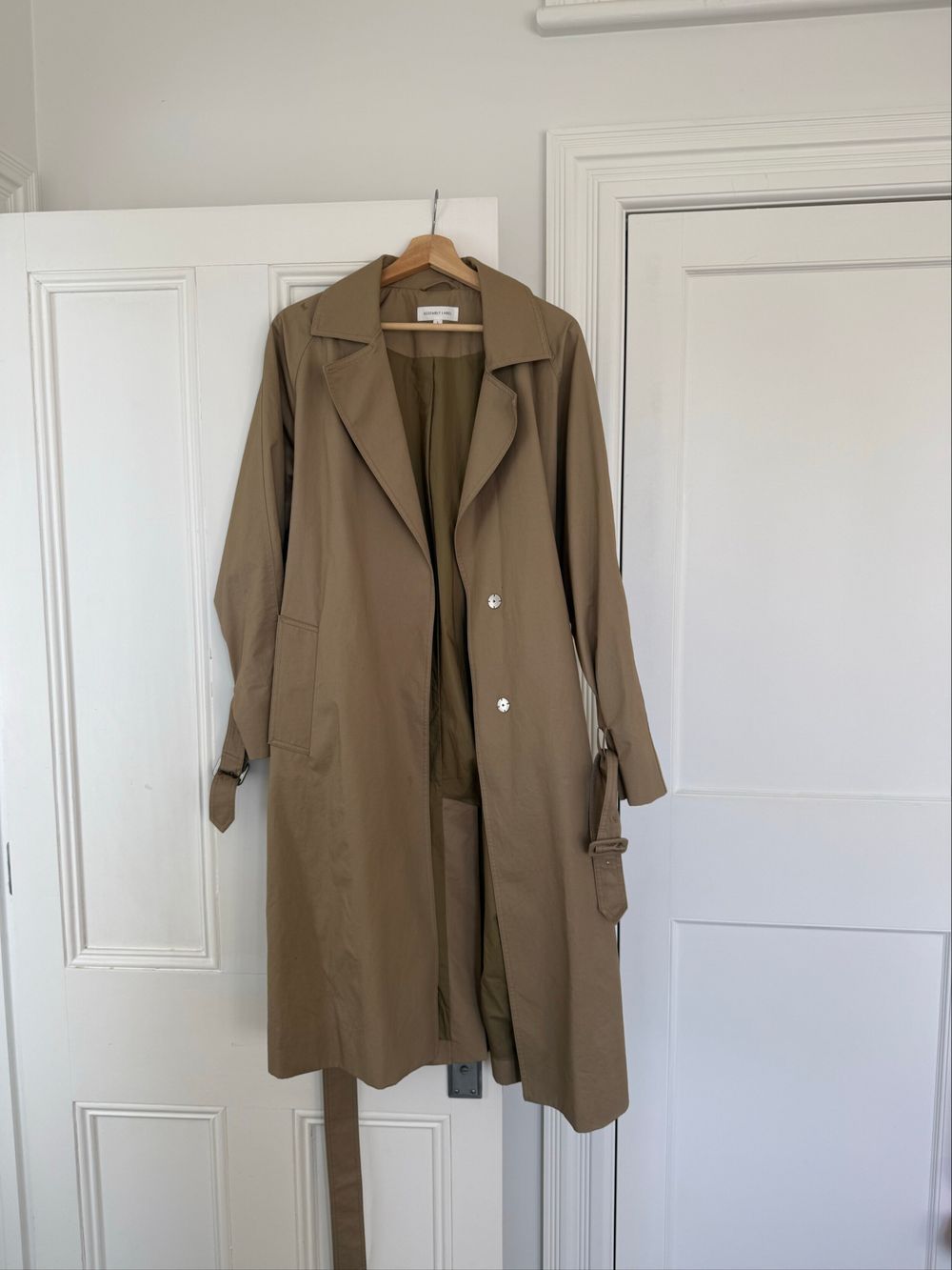 Assembly Label Beige Trench Coat