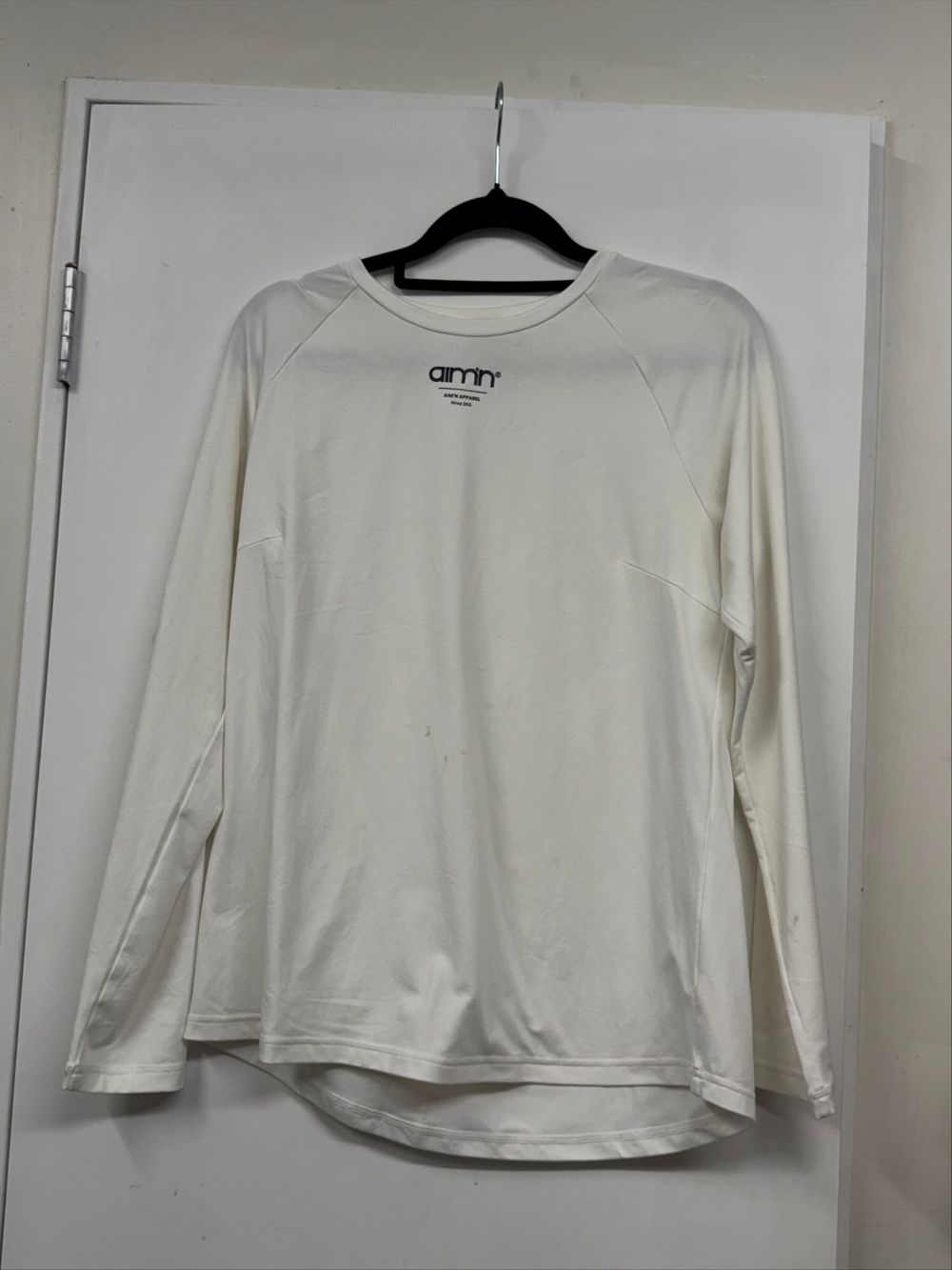 Aim'n White Long Sleeve Top