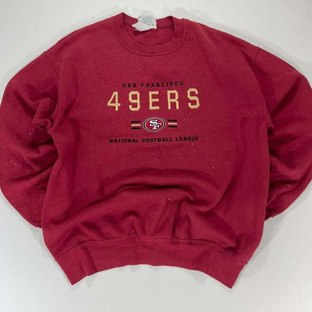 VINTAGE LEE SPORT SAN FRANCISCO 49ERS RED CREWNECK SWEATSHIRT (L)