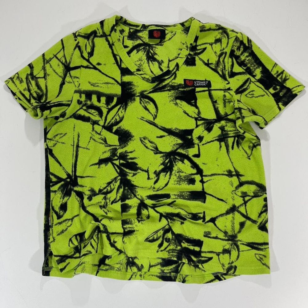 STONEY CREEK GREEN & BLACK CAMO T-SHIRT (M)