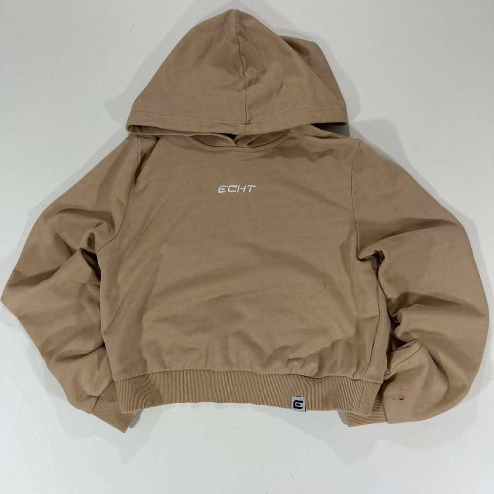 ECHT TAN CROPPED HOODIE (S)