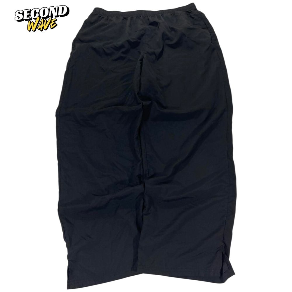VINTAGE BLACK ACTIVE INTENT BAGGY TRACK PANTS (L-XL)
