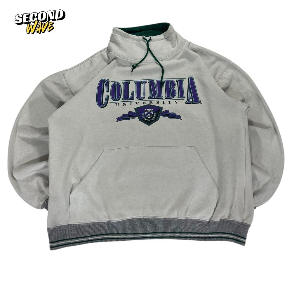 VINTAGE COLUMBIA UNIVERSITY GREY TURTLE NECK CREWNECK