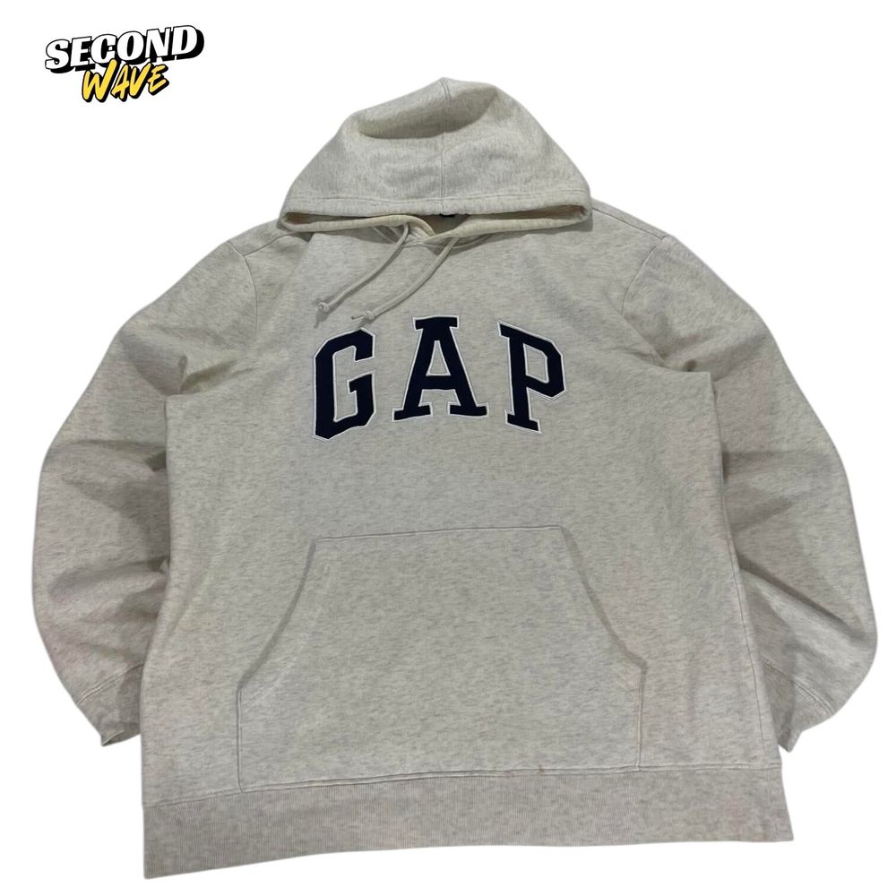 VINTAGE EMBROIDERED GAP HOODIE (L)