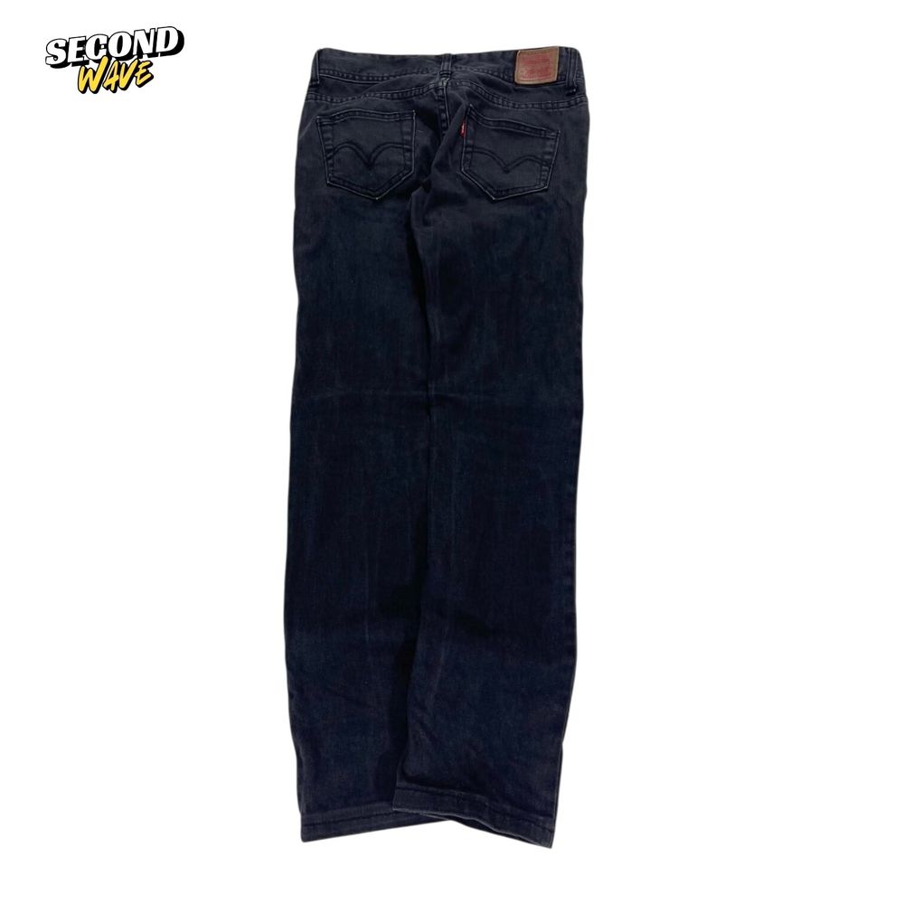 WOMENS LEVI'S BLACK DENIM JEANS (8)