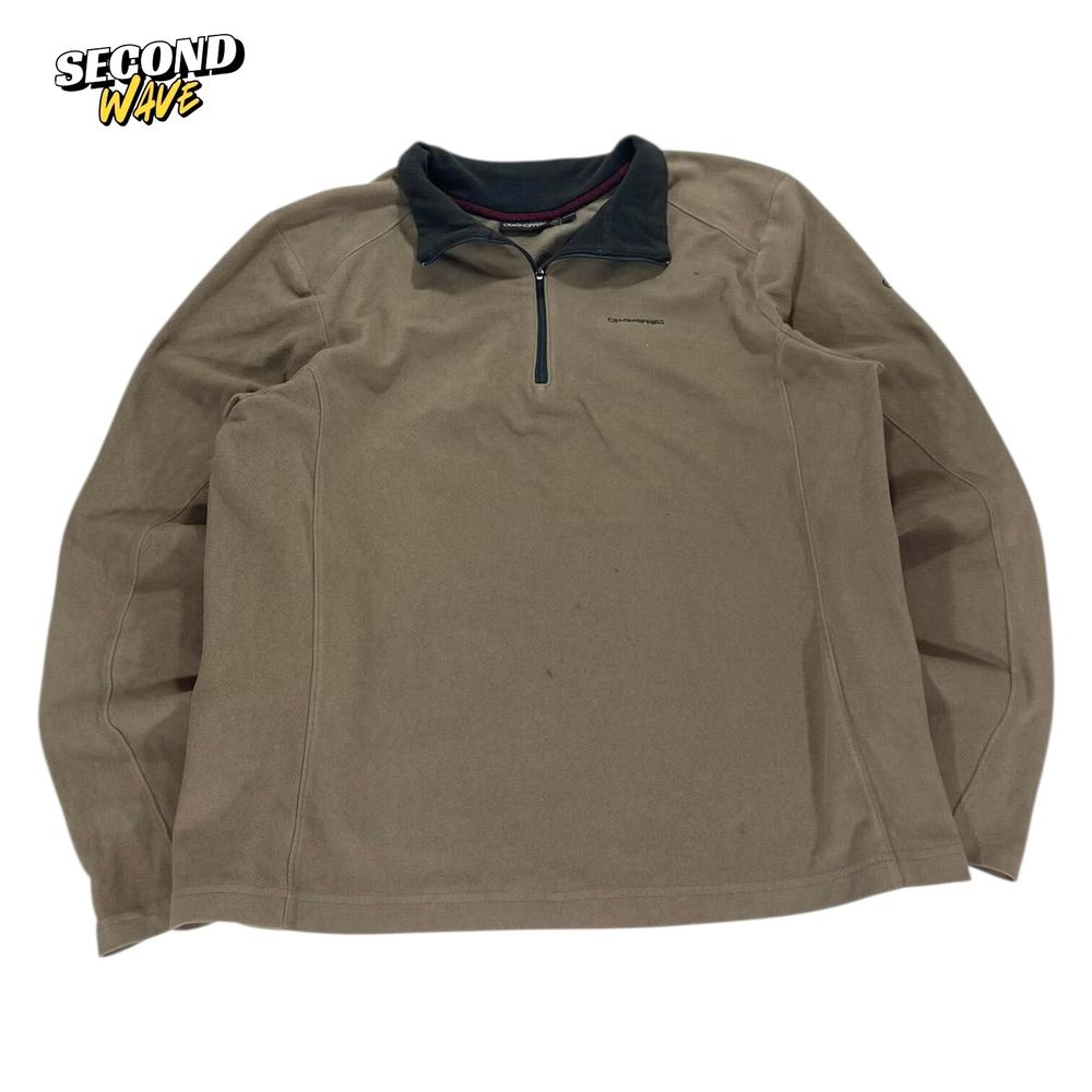 CRAGHOPPERS BROWN QUARTER ZIP FLEECE (L)