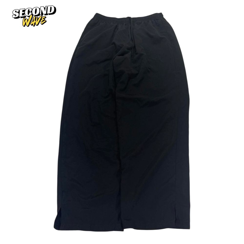 BLACK ACTIVE INTENT WIDE LEG TROUSERS (L)