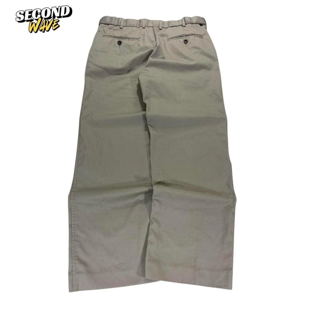 VINTAGE FARAH TAN CHINO TROUSERS (32)