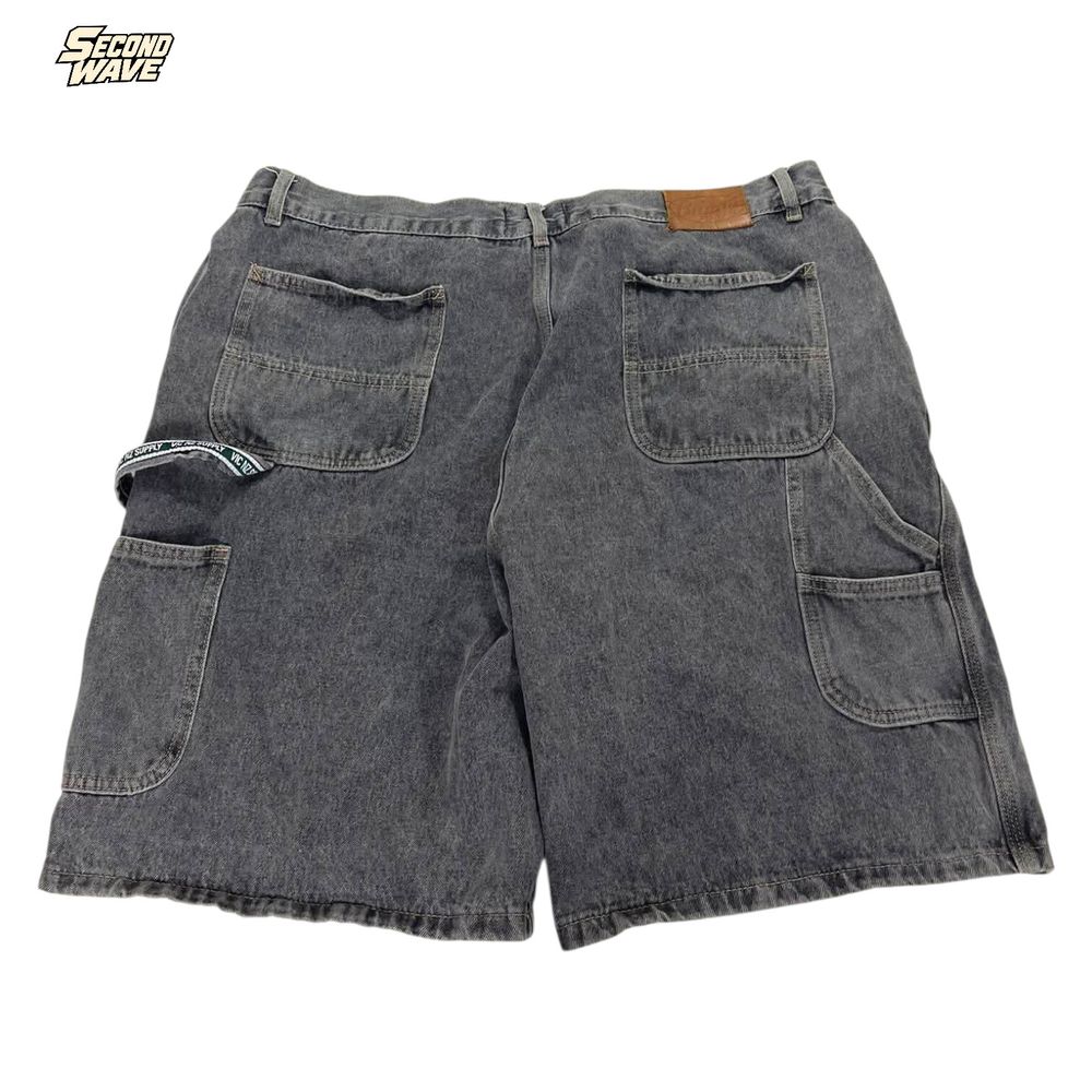 Y2K GRAY DENIM SHORTS (40)