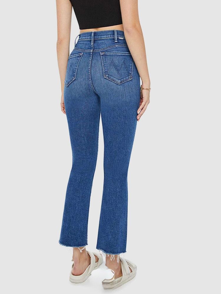 MOTHER Hustler Ankle Fray Jeans