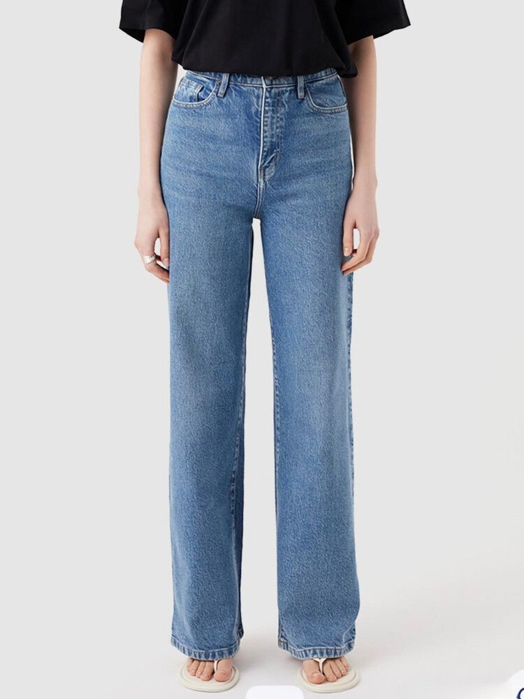 Outland Denim - High Rise Wide Leg Jean