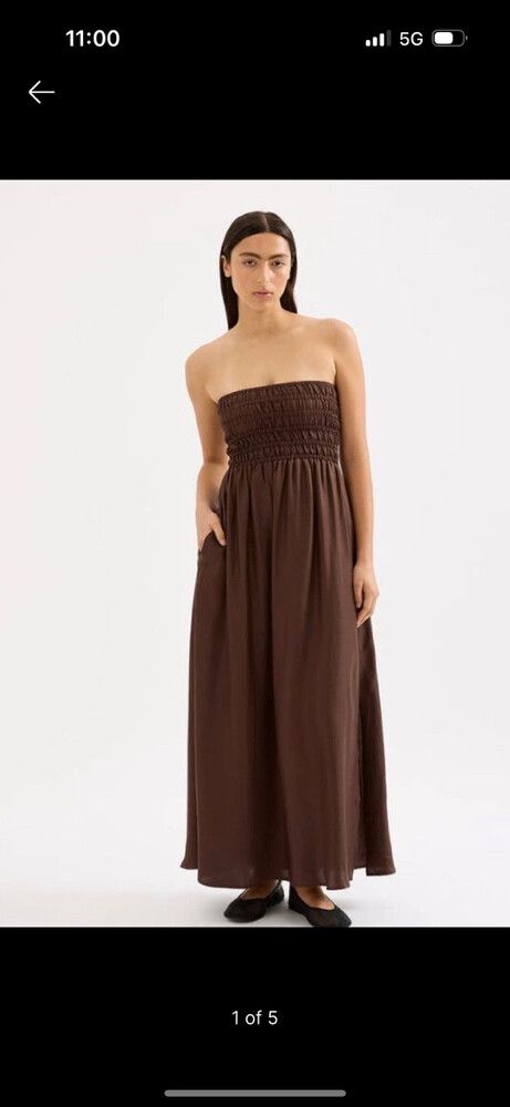 Nude Lucy - Brown Maxi Dress on Designer Wardrobe