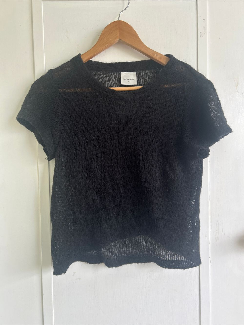 Abrand Jeans Black Knit Top